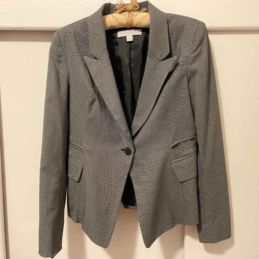 New York & company black and white blazer